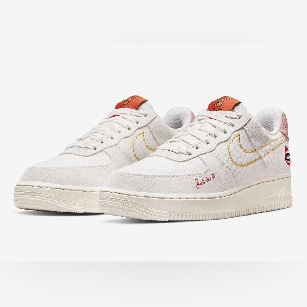 Nike Air Force 1 ‘07 Peace Rock n Roll Sneakers sz 8.5